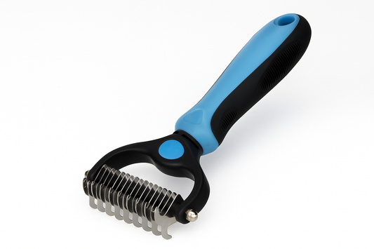 Dual-Sided Dematting & Deshedding Tool for Dogs & Cats