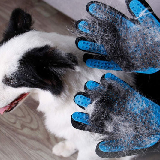Pet Grooming Gloves | Deshed, Massage & Remove Hair with Every Pet