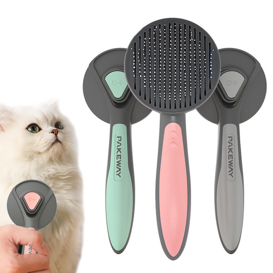 Self-Cleaning Pet Grooming Comb | Stop Shedding, Tangles & Mess for Cats & Dogs