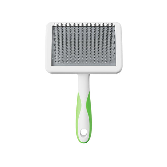 Soft Tooth Slicker Brush for Dogs & Cats – Ergonomic Handle